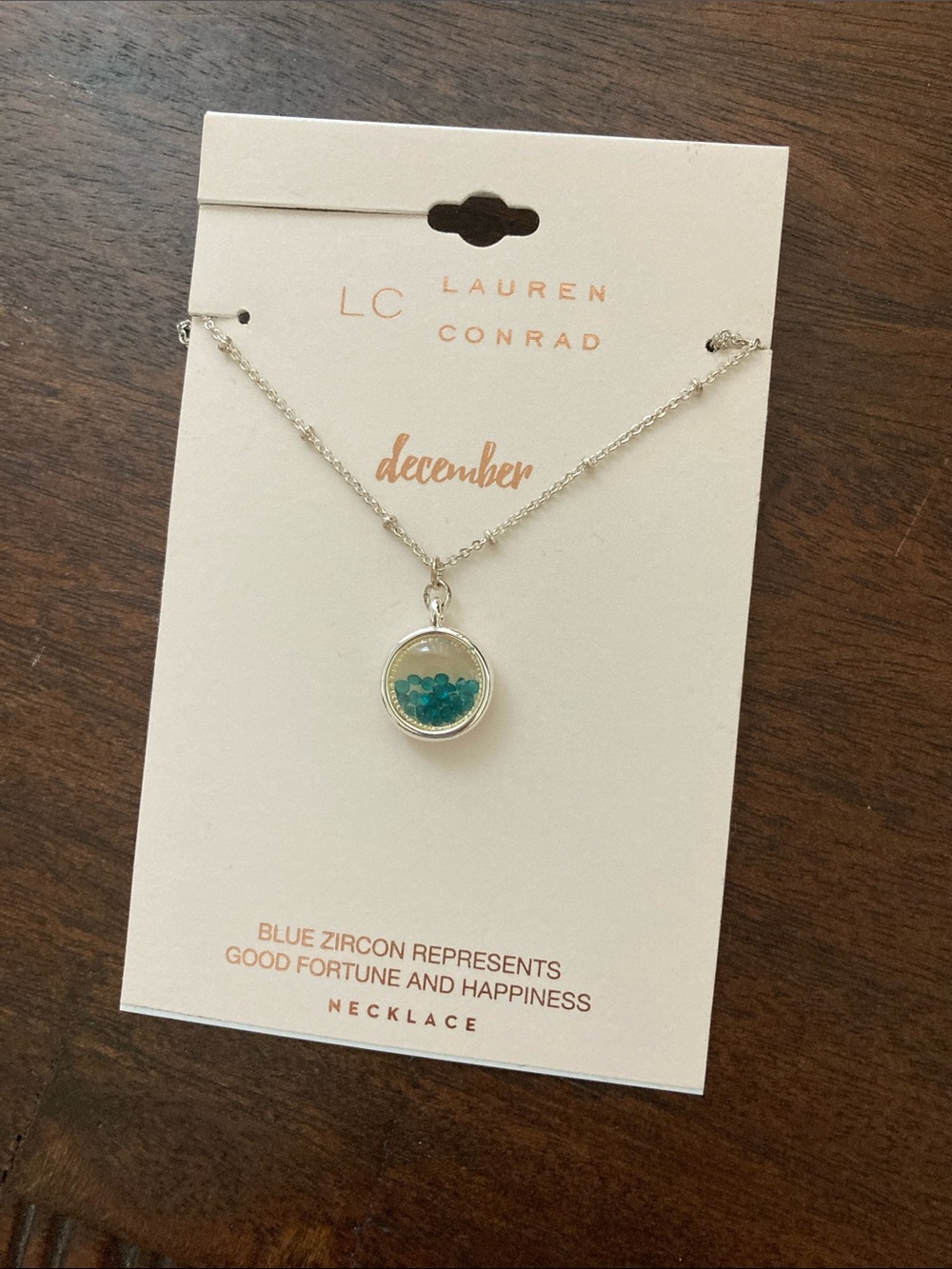 LC Blue Zircon Necklace